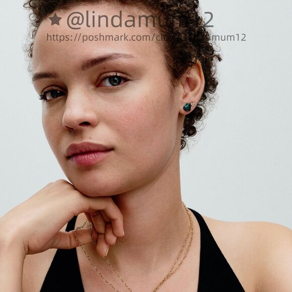 Pandora Opalescent Green Heart Dangle Charm - Picture 6 of 6